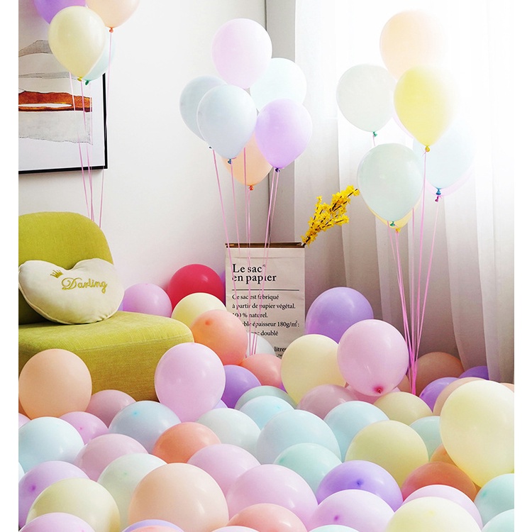 (/ 12 PCS )  Balon LATEX DOFF  Doff Pastel  /  Balon Ulang Tahun Warna Pastel / Balon Chrome Dekorasi Murah / Balon Macaron / Balon Ulang Tahun