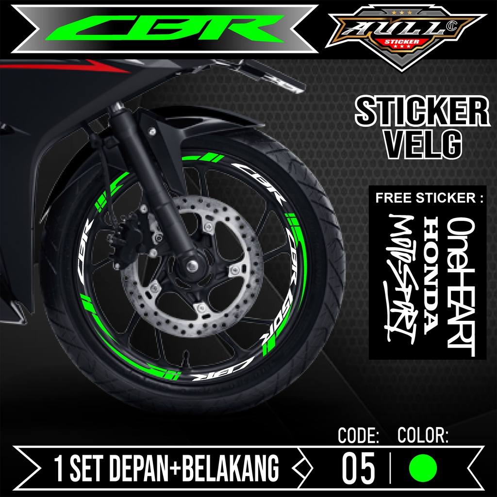 STICKER STIKER Cutting Velg CBR 150R - Aksesoris Stiker Cutting Sticker List Velg Motor Honda CBR150