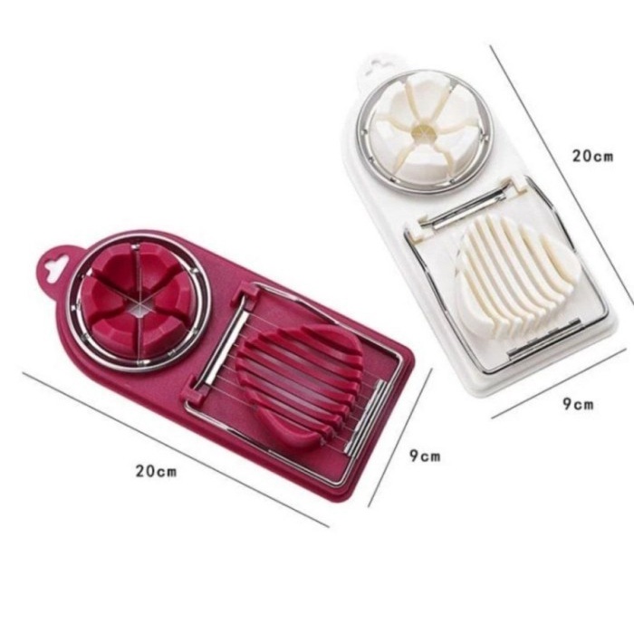 BAROKAH GAMIS multifungsional egg slicer 2 pcs pengiris telur 2 in 1