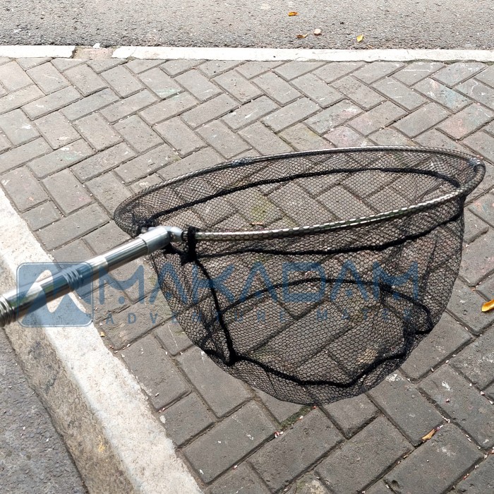 serokan jaring ikan lipat teleskopik portable mancing besar