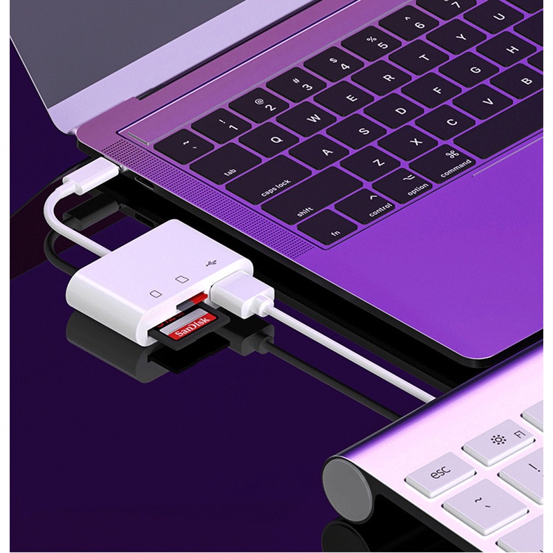 Tipe C Ke SD Card Reader OTG Kabel USB Micro SD/TF Card Reader Adapter Transfer Data Untuk Macbook