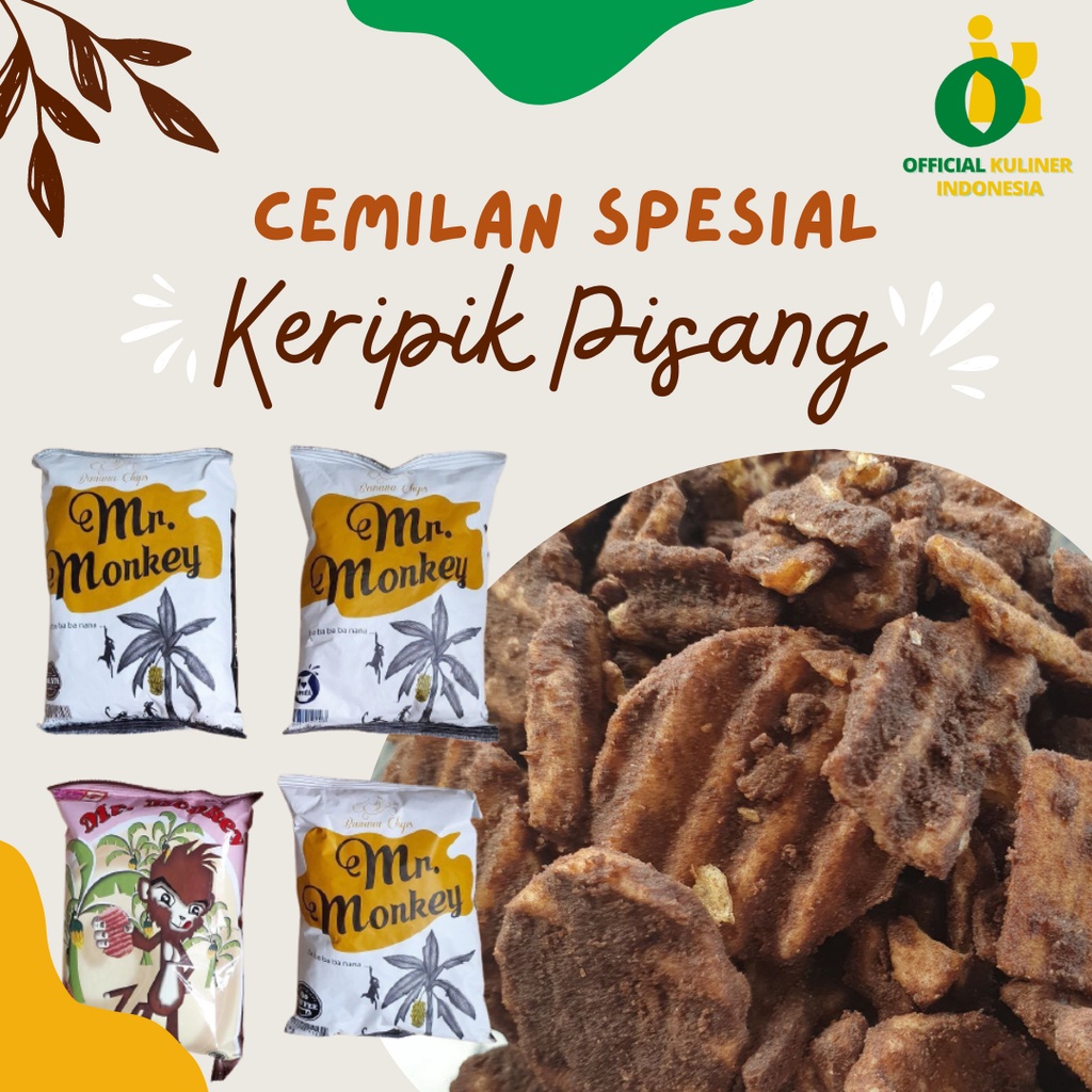 

Keripik pisang kepok Asli MR. MONKEY | Bergaransi