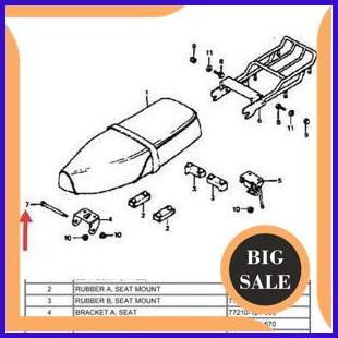 limited stock baut engsel jog jok sadel sedel Honda pispot c50 c70 c90 ct70 ct90 ca105t ct110 ori or