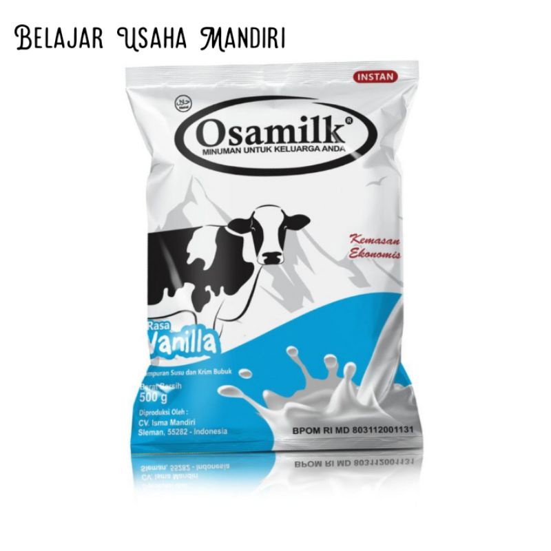 

“BISA COD” Osamilk susu sapi Bubuk 500gr Rasa Vanilla Dan Coklat kaya Vitamin