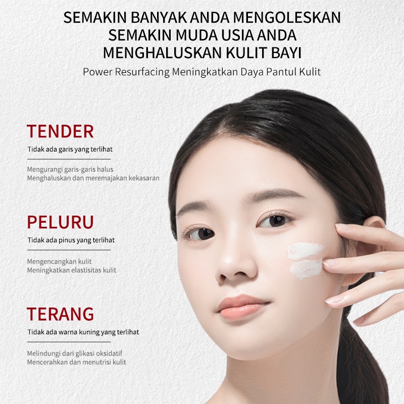 Krim Anti-keriput Krim Anti-penuaan 20G Cream Penghilang Noda Hitam Pelembap Pengangkat dan Pengencang Kulit Perawatan Kulit Ringan dan Tidak Iritasi Penghilang Kerut Membuat Kulit Elastis