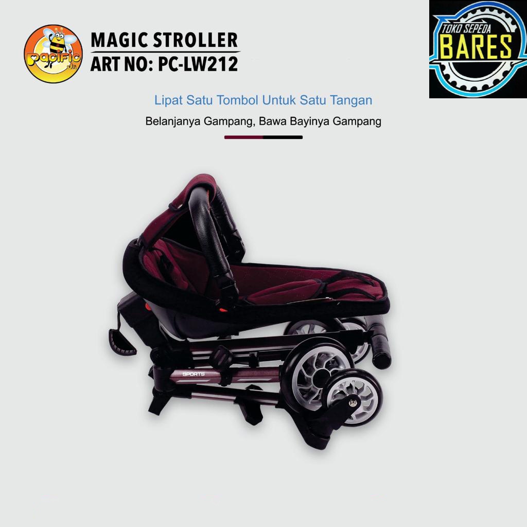 Kereta Dorong Bayi Pacific JR PC-LW212 / LW-959 / LW-979 Magic Baby Stroller