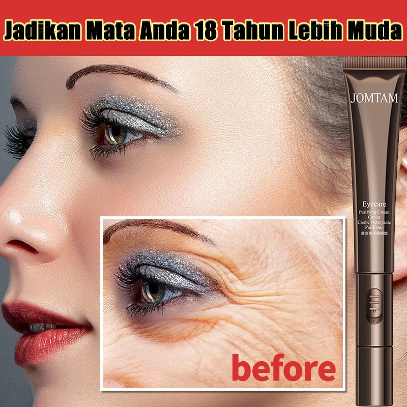 Eye Cream Krim Mata Frekuensi Tinggi Micro-Getaran Astaxanthin Caviar Krim Mata 20g Pijat Getaran Li