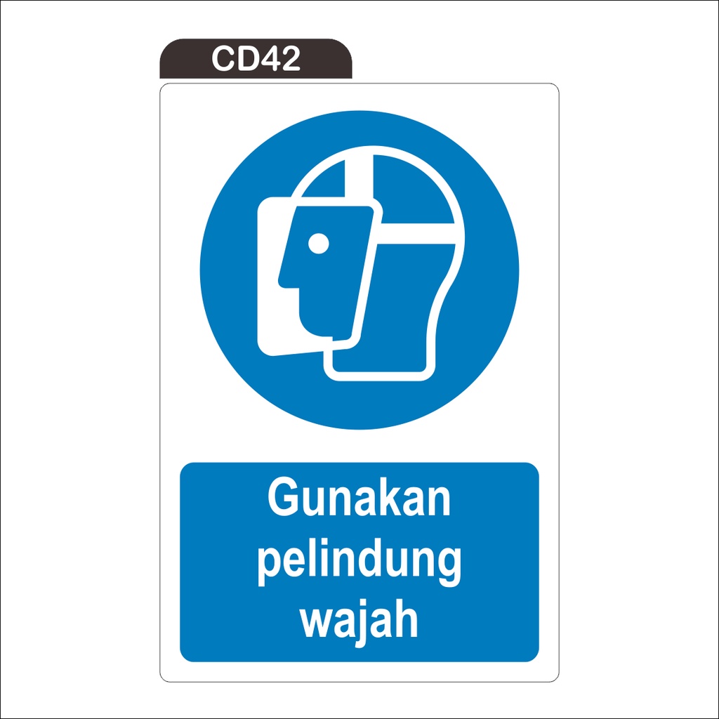 

RAMBU GUNAKAN PELINDUNG WAJAH (STICKER ONLY)