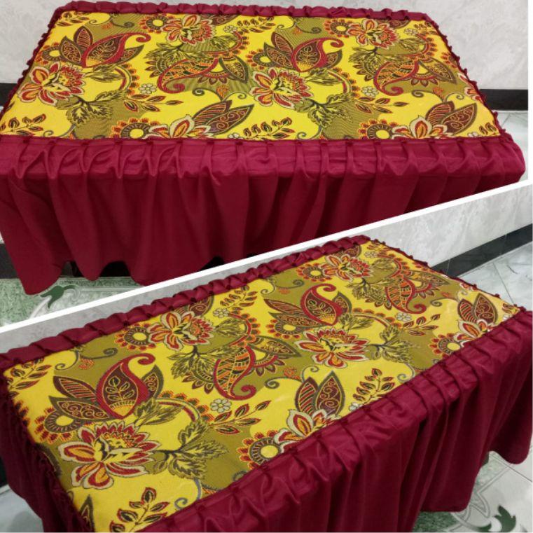 TAPLAK MEJA TAMU MEWAH RUMBAI PERSEGI PANJANG VIRAL