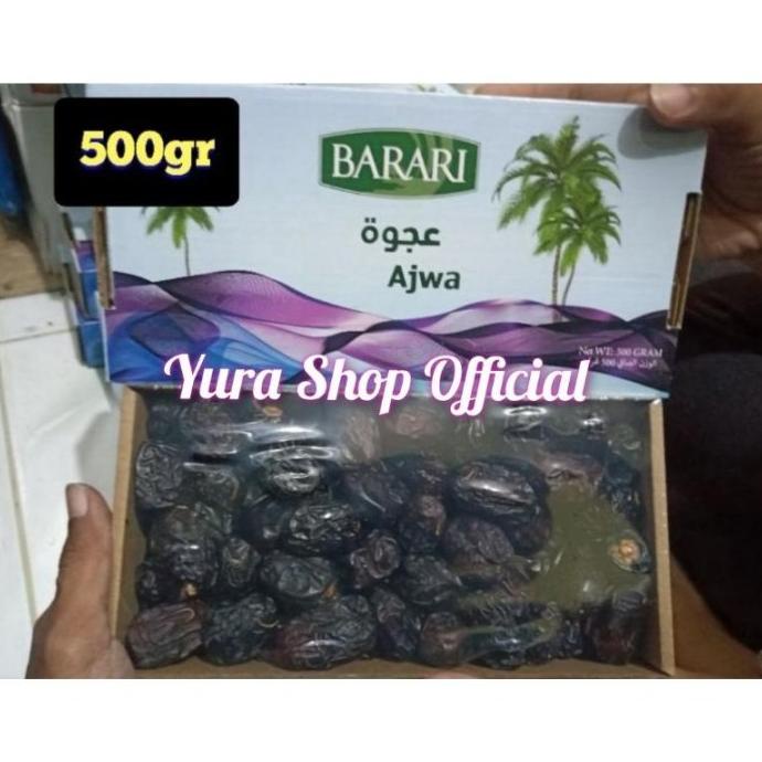 

KURMA READY STOCK KURMA AJWA BARARI PREMIUM 500GR ORIGINAL KURMA AJWA MADINA EL09I09A82L
