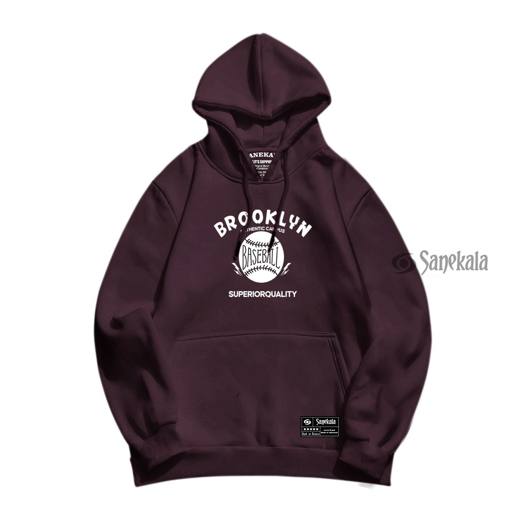 SN BROKLYN Sweater Hoodie Premium Pria Wanita Unisex Bahan Lembut Dan Tebal Size M - XXL