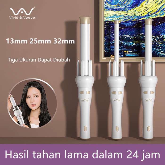 Best Seller Vivid Vogue Catokan Curly Otomatis 32Mm 25Mm 13Mm Curly Rambut