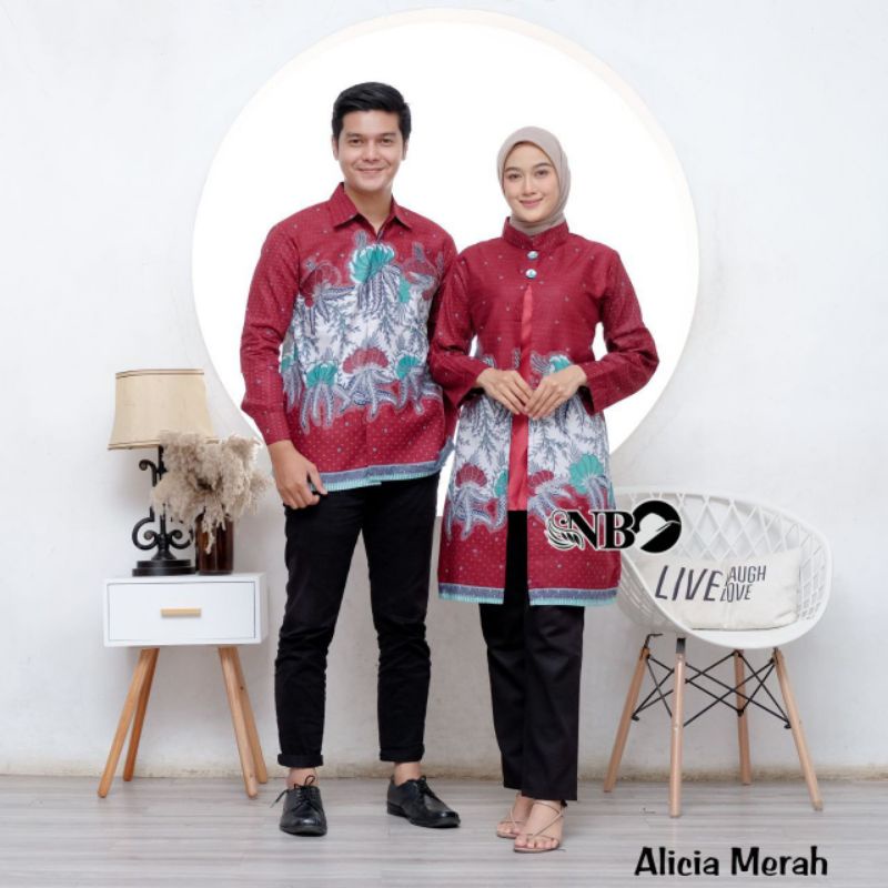 NEW ALICIA COUPLE BEST SELLER COUPLE BATIK MOTIF TERBARU