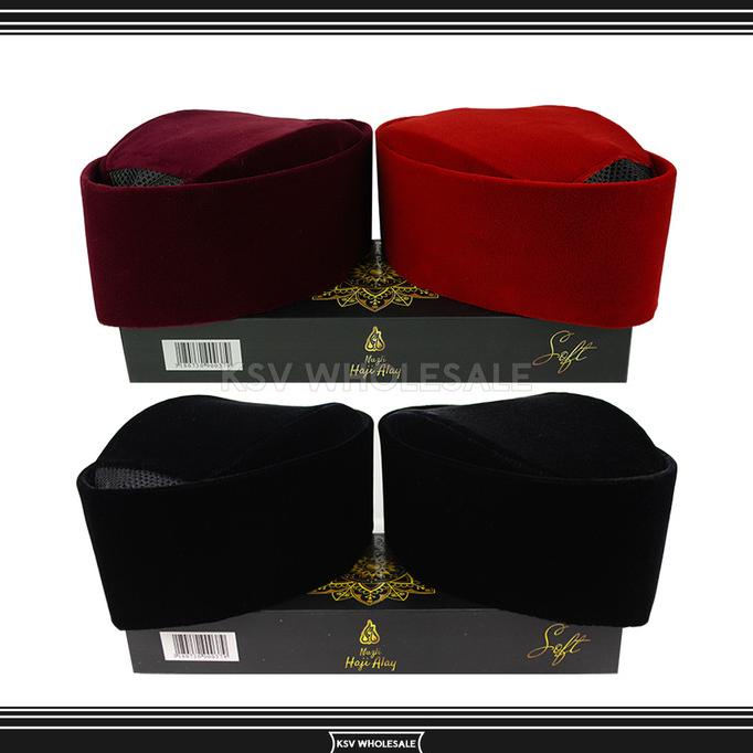 PROMO Peci Songkok Kopiah SUSUN HAJI ALAY Polos Tinggi 8,9