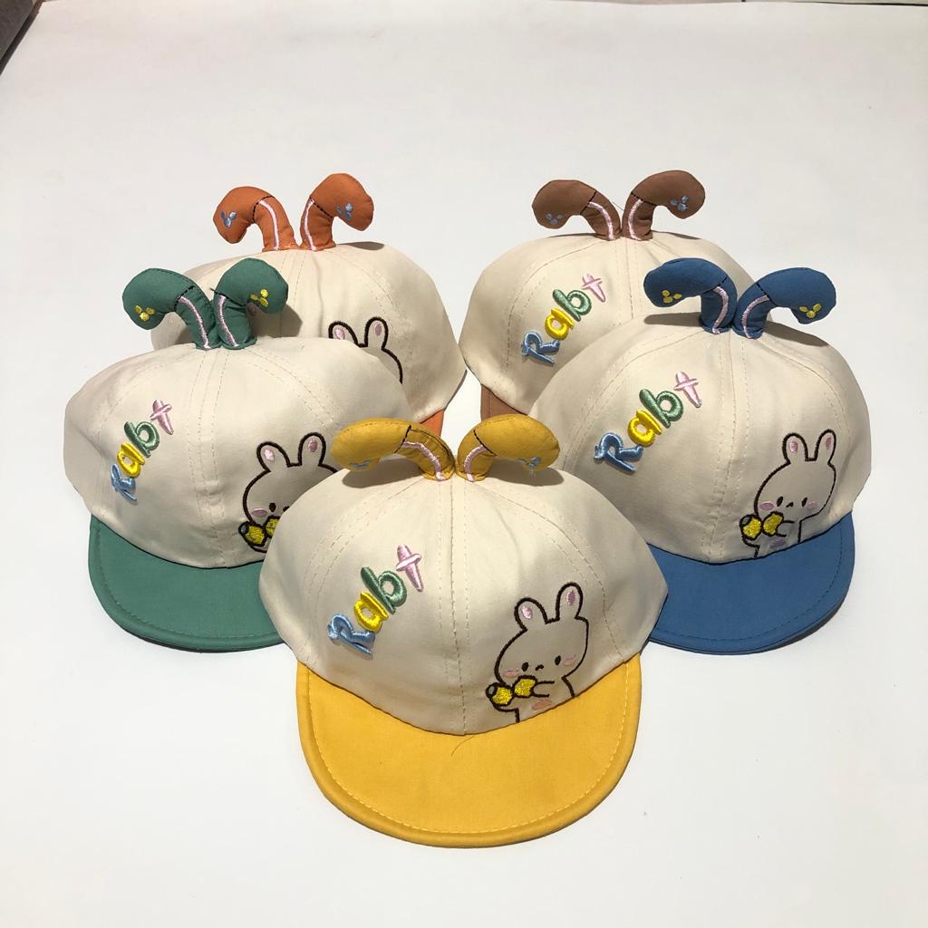 TOPI ANAK MOTIF RABBIT KELINCI TOPI ANAK UNISEX TOPI ANAK 3D IMPORT CNA