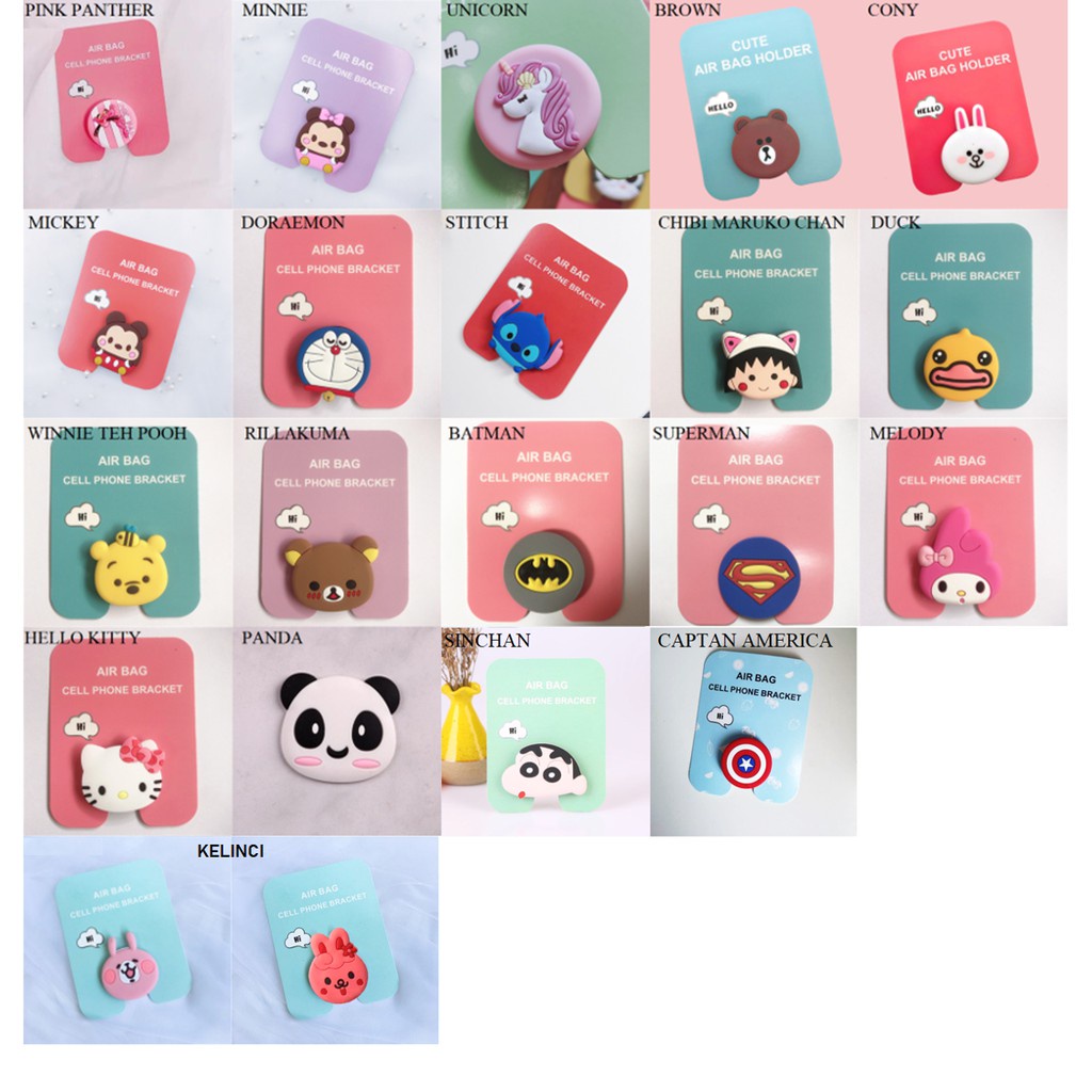 FYGALERY 3D POP SOCKET HP KARAKTER CARTOON POP SOCKET 3D MURAH  POP SOCKET IMPORT AKSESORIS HP