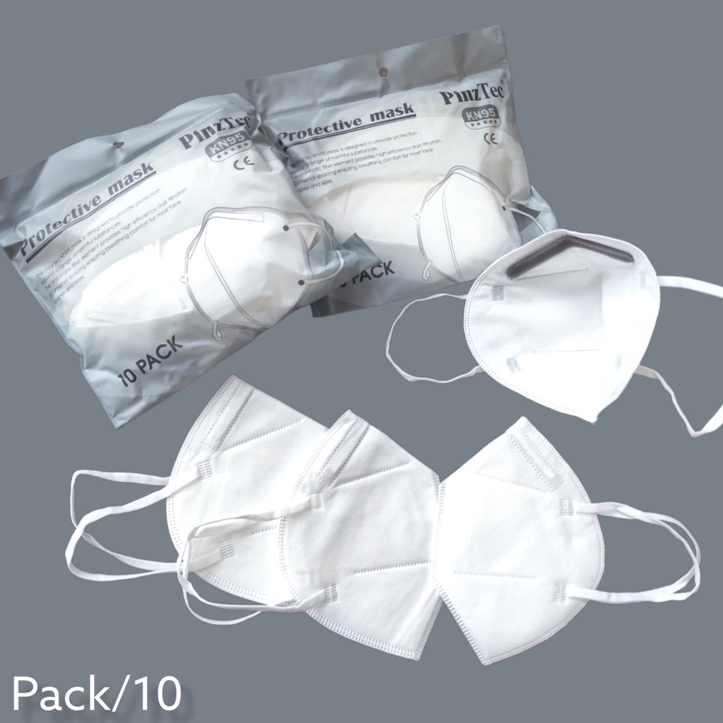 KN95 G42 PUTIH PACK/10 - MASKER KN95 5PLY CE FFP2 NR EARLOOP MEDICAL GRADE FACE MASK WHITE