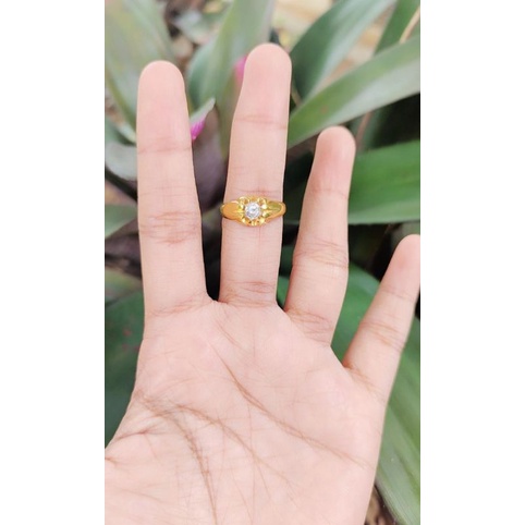Cincin Bunga Emas  18k