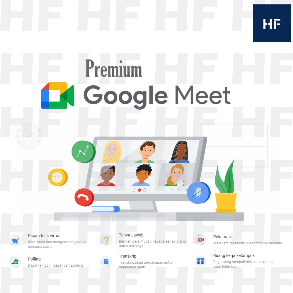 GOOGLE MEET PREMIUM SEWA 1 HARI 3 HARI 7 HARI