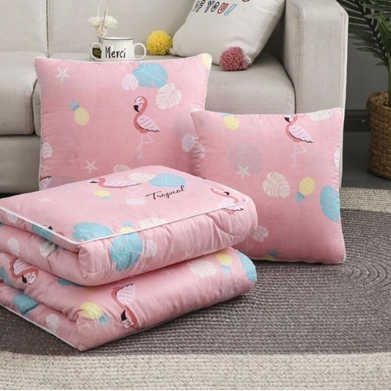 ✵ BALMUT Bantal Selimut Multifungsi 2in1-  Bantal Lucu - Bantal Selimut Motif Karakter - Kain Katun 