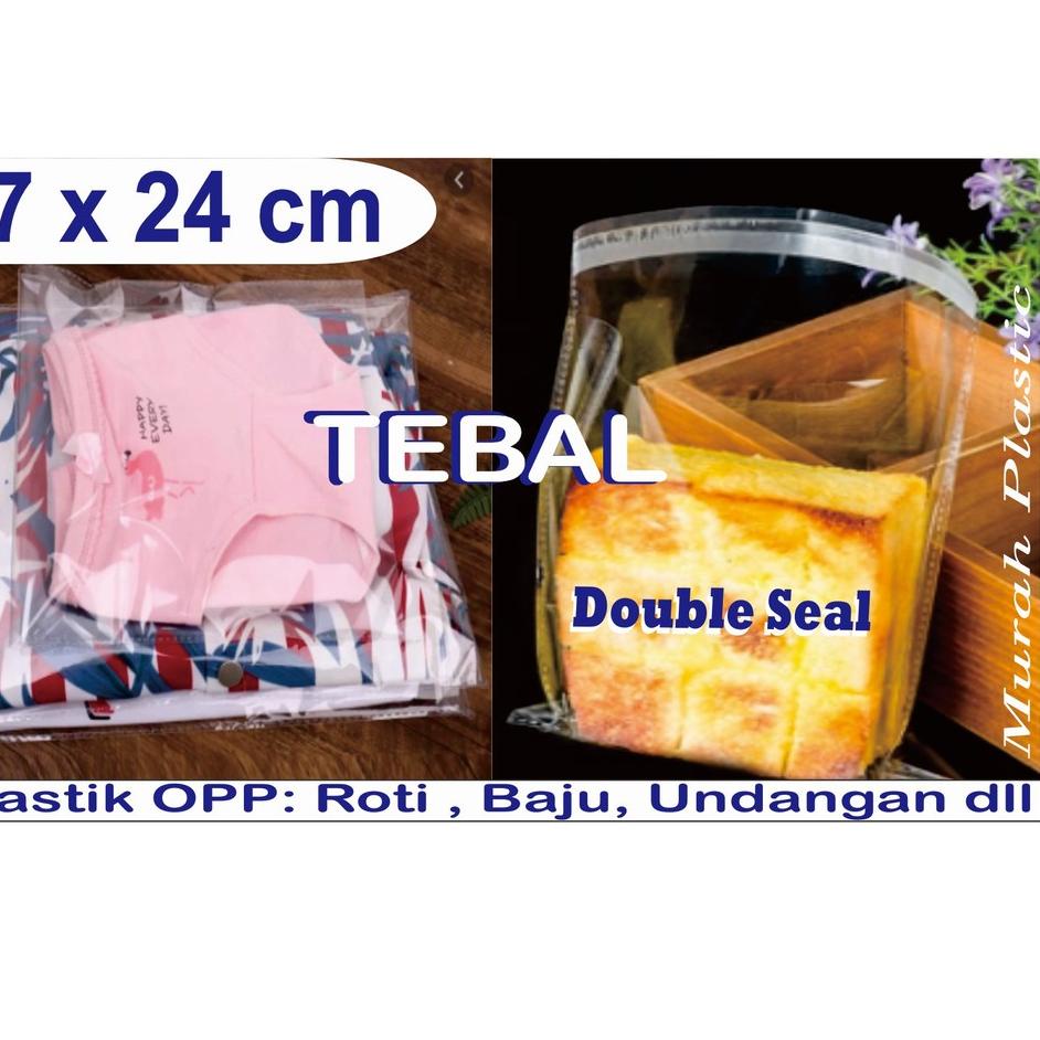 

Super Hits Plastik OPP 17 x 20 TEBAL isi 100 pcs + lem/undangan/roti/souvenir/kaos/dll
