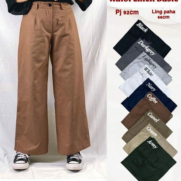 VIRAL Highwaist Kulot Linen Premium Laura Slim Kulot Kulot/ Kulot Linen
