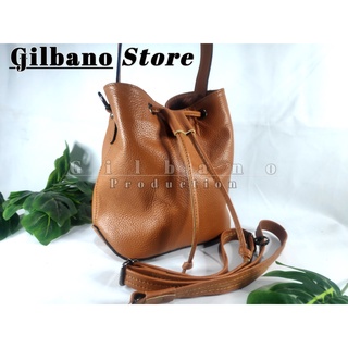 (Size m) Tas Serut Wanita Selempang Kulit Sapi Asli Papirut Garut