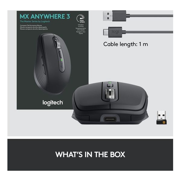 Logitech MX Anywhere 3 Mouse Wireless Mouse Bluetooth MX Anywhere3