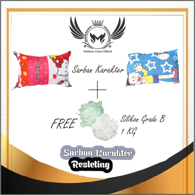 Sarung Bantal - Sarban Resleting / Free Dakron Grade B 1 Kg / Sarung Bantal Tidur Premium / Sarung Bantal Lembut / Sarban Premium