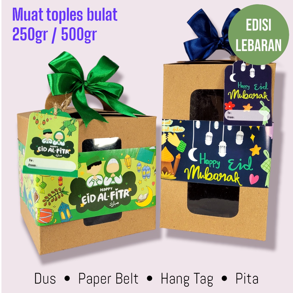 

Dus Kardus Box Dus Cookies Hampers Kue Kering muat 2 / 3 toples 500gr 250gr Biggy edisi Imlek Idul Fitri Lebaran Natal Christmas Sincia Idul Adha Lebaran Haji Eid Mubarak