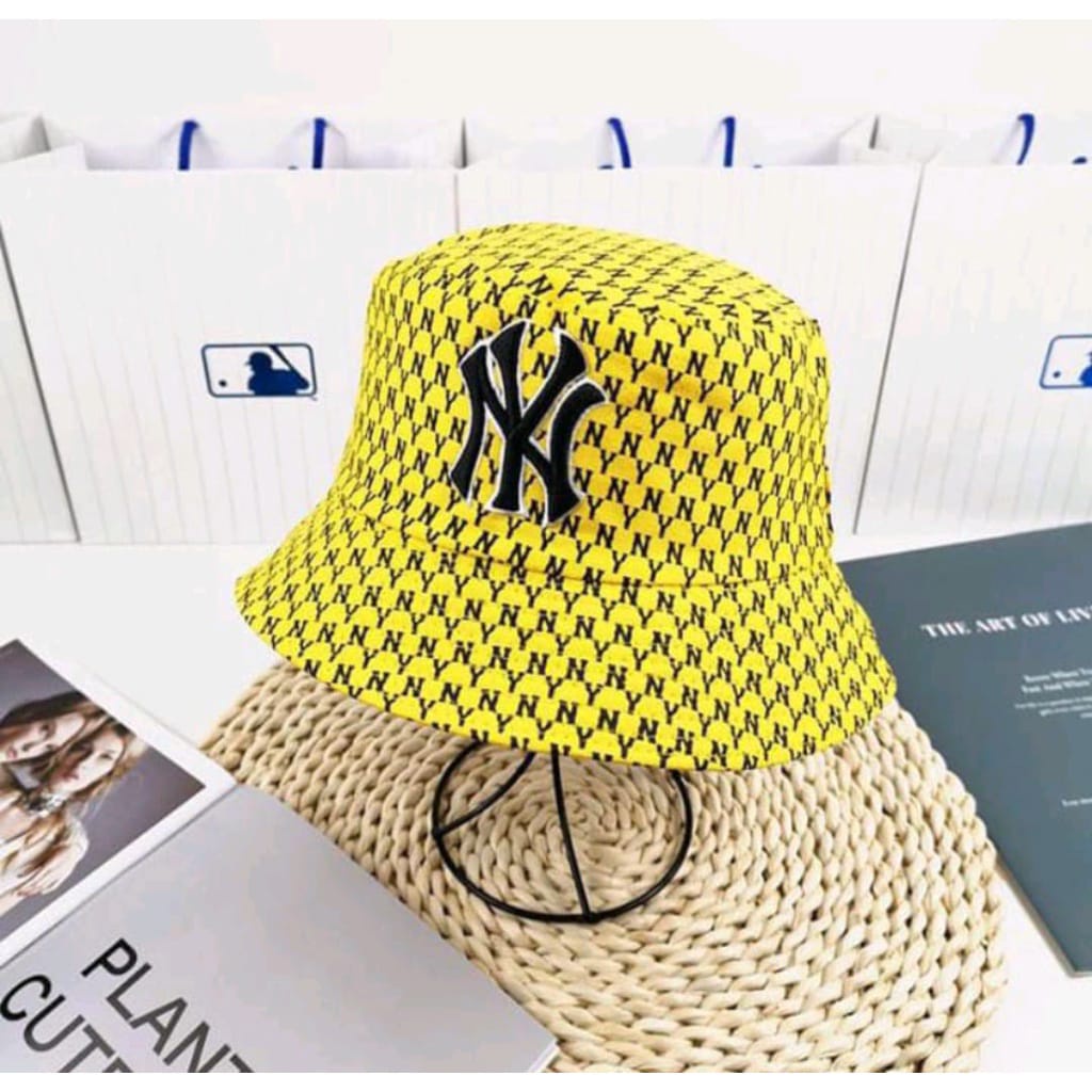 Topi Bucket Hats NY Bucket Korea Fashion Import Casual Style Premium Quality/Bucket pria wanita kekinian