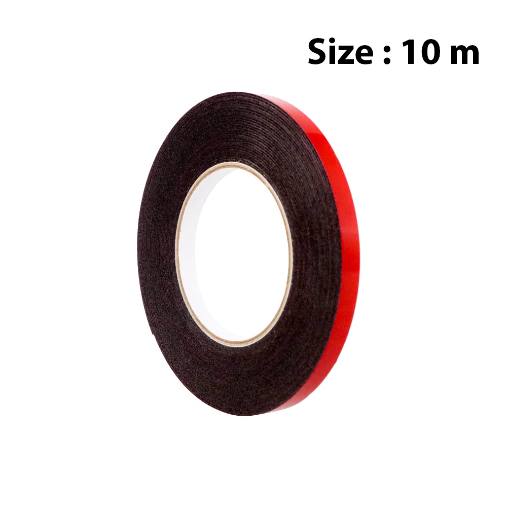 Lakban Double Tape Foam 10m 10 mm - Red