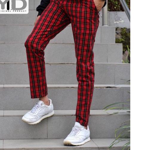 ➳ BIGSIZE - JUMBO - Celana Tartan Pria Bahan Semi Woll/ Celana Panjang Pria Kotak Kotak Premium ➥
