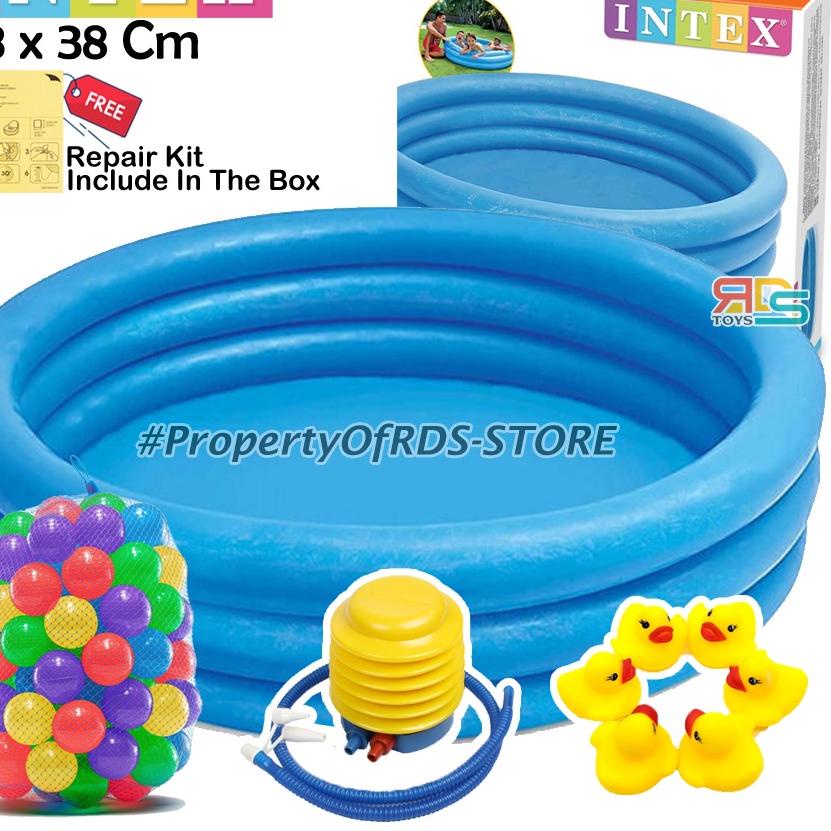➥ Intex Kolam Renang/Berenang Anak Murah Ukuran Jumbo 168 x 38 Cm Premium Quality ➩