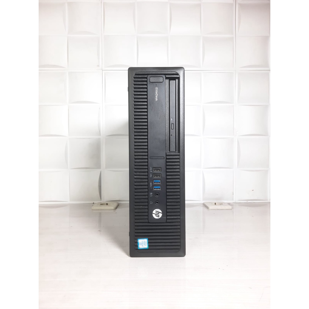 Paketan Pc Hp Elitedesk 800 G2 Desktop Core i5 Gen 6 Ram 8Gb Ddr4 Hdd 500Gb Lcd 19in Wide Siap Pakai