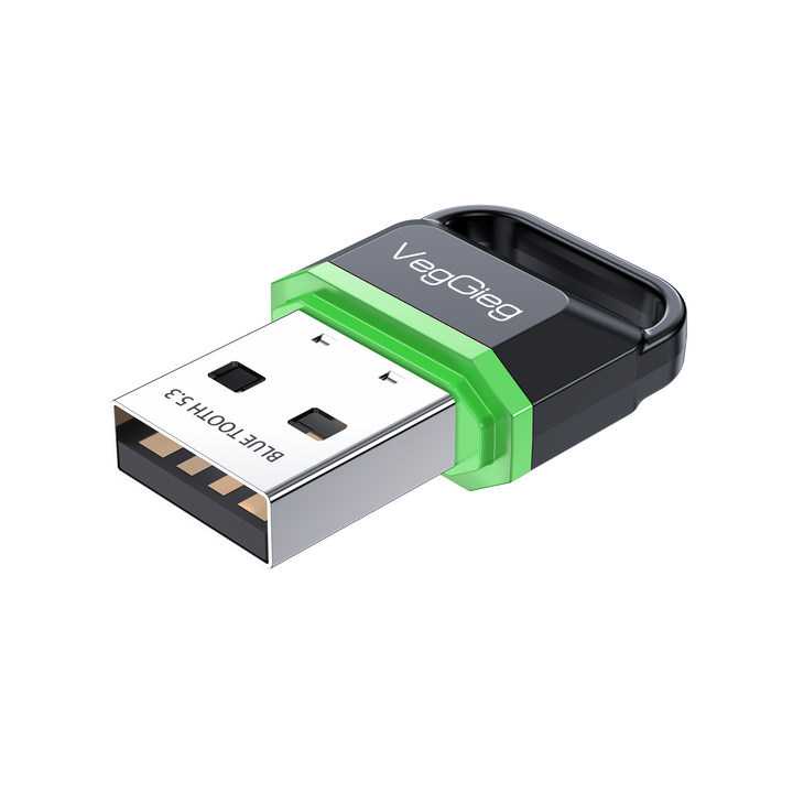 USB Bluetooth Adapter 5.3 Receiver Transmitter Wireless 20m Dongle Penangkap Sinyal Bluetooth Berkualitas