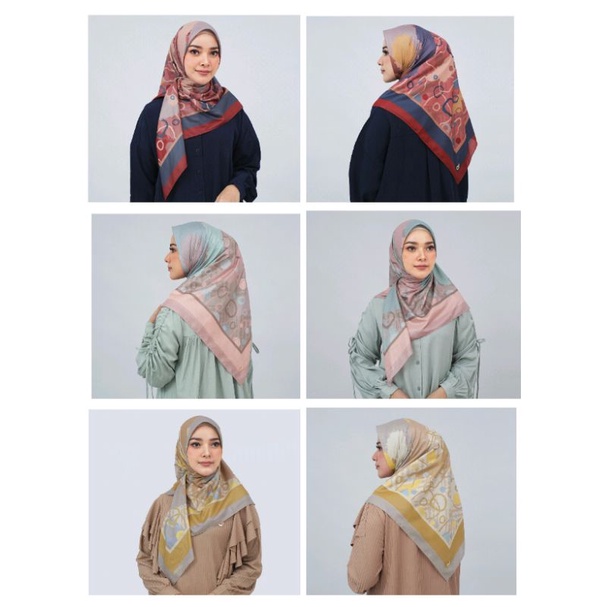 HIJAB DEENAY RAINA SERIES ( GOLD NAVY PEACH )