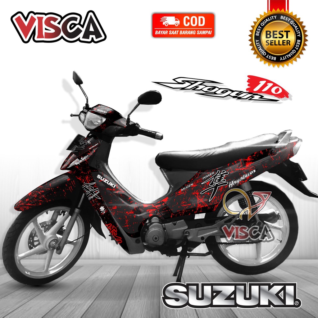 Decal Shogun 110 R Full Body Stiker Shogun 110 R Full Body Striping Shogun 110 R Full Body Hayabusa