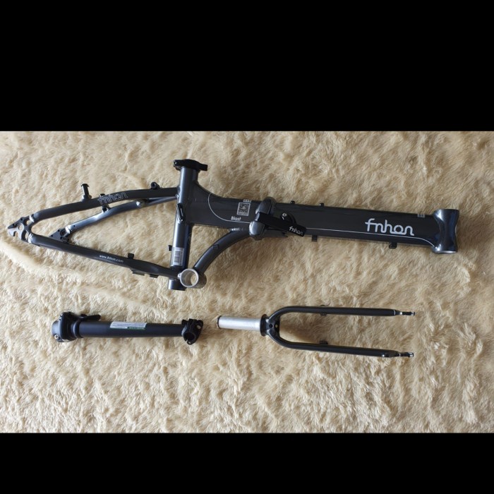 Frame Fork plus Handlepost Fnhon Blast V Brake Warna Abu2 Grey