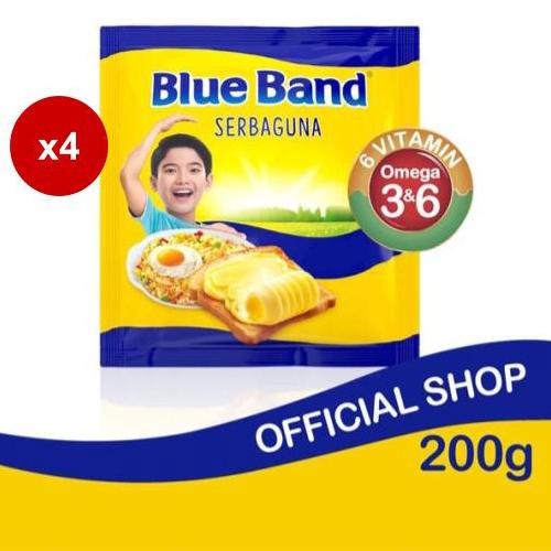 

❉ Blue Band Serbaguna Margarin Masak 200 gr x 4 pcs ♂