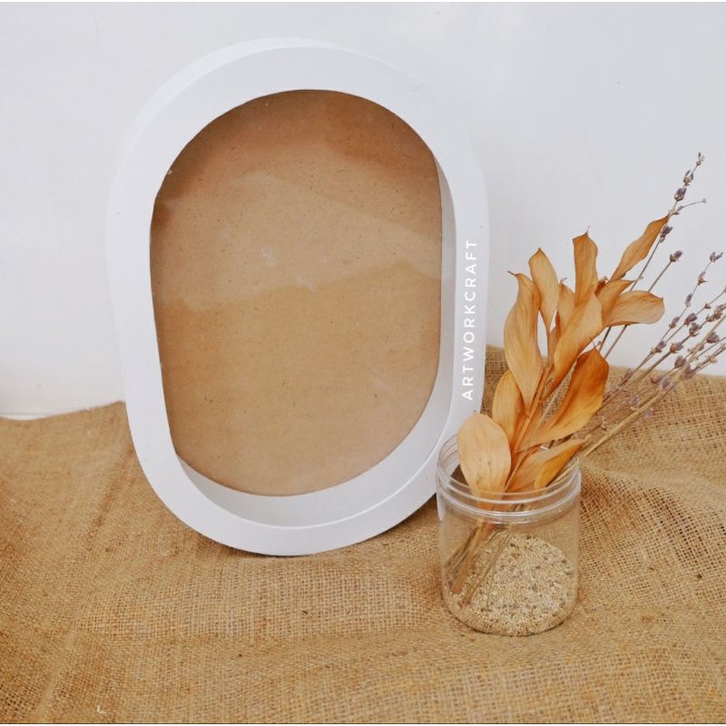 [40x50] Frame Mahar Oval 40 x 50 cm /  Mahar Pernikahan Bingkai Oval 40 x 50 cm