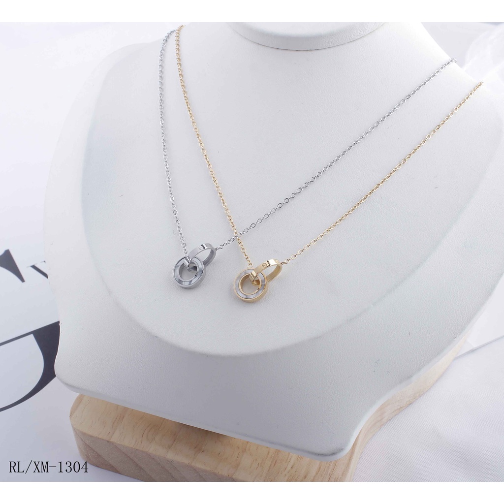 Kalung Titanium Permata Cantik Perhiasan Fashion 1304/105