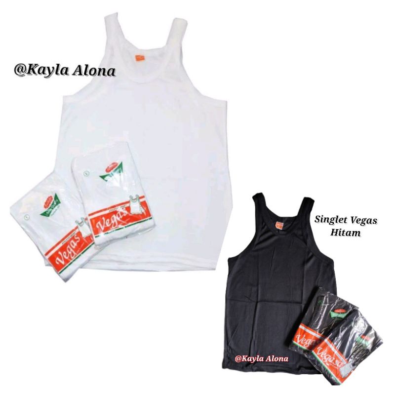 Singlet Kaos Dalam Cowok PUTIH VEGAS / VEGASA