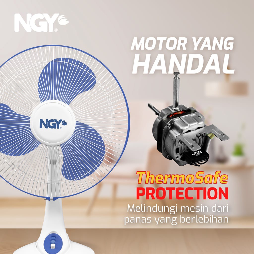Kipas Angin Meja Besar 16 inch | NG-16DF NAGOYA/NAGOYA Desk Fan - MURAH