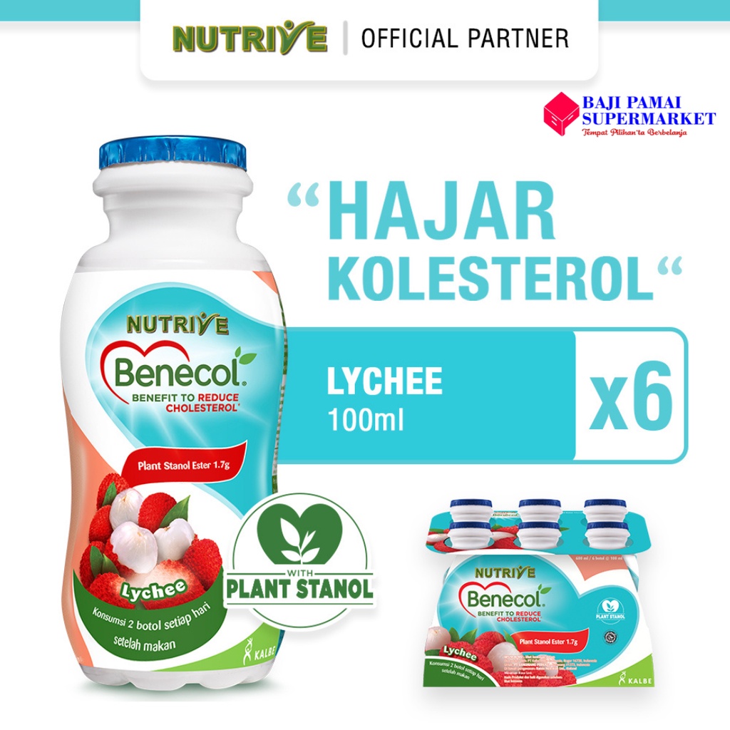 

NUTRIVE BENECOL LYCHEE ISI 6 / BAJI PAMAI