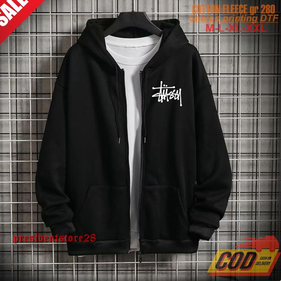 ✰ ZIPPER STUSSY / HOODIE STUSSY / HOODIE DISTRO STUSSY / HOODIE JUMPER / JAKET HOODIE / ZIPPER KUPLU