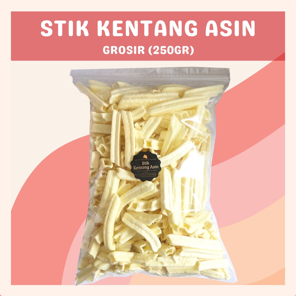 [DELISH SNACKS] Stik Kentang Asin (Grosir) 250gr / Snack Cemilan Kilo Kiloan / Camilan Asin Gurih