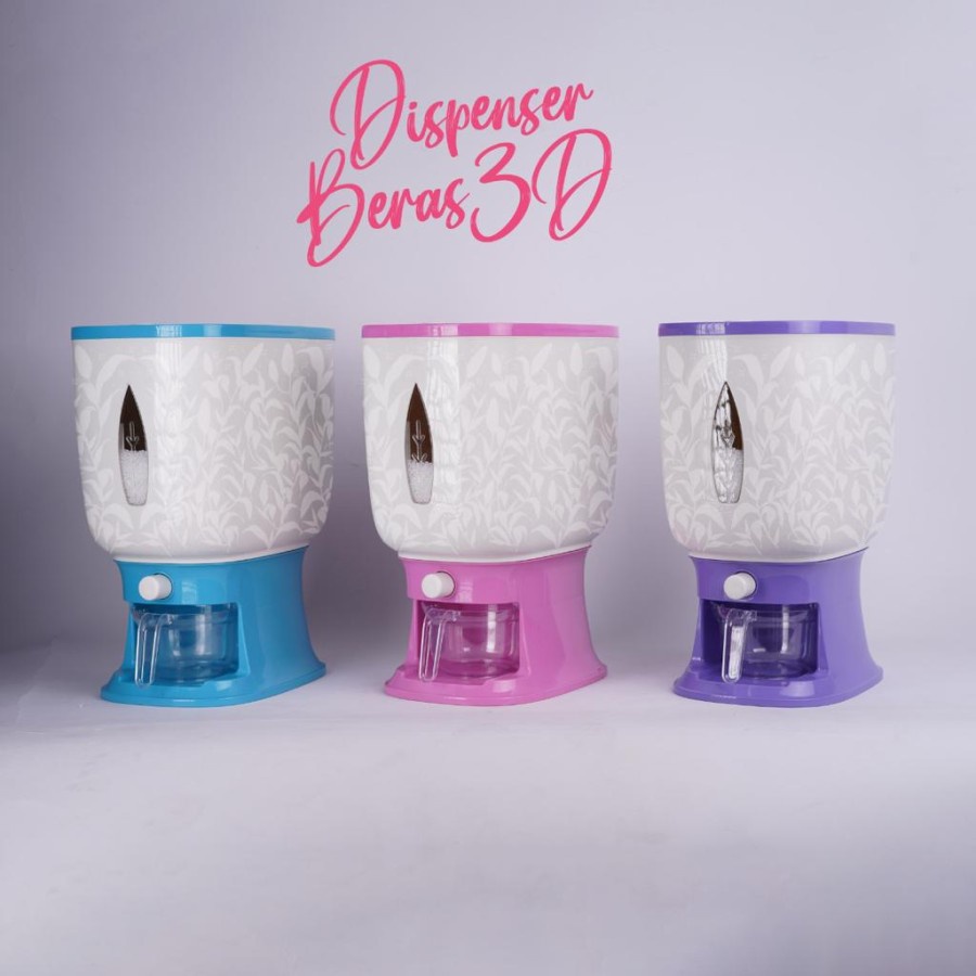 Dispenser Beras 10 kg Otomatis / Tempat Penyimpanan Beras / Rice Box