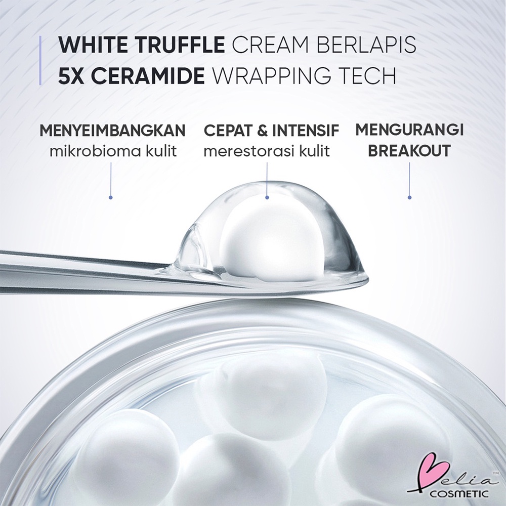 ❤ BELIA ❤ SKINTIFIC Truffle Biome Skin Reborn Cream Gel Moisturizer with 5X Ceramide Repair Skin for Redness / Dryness / Irritation skin 30g | 50g | BPOM