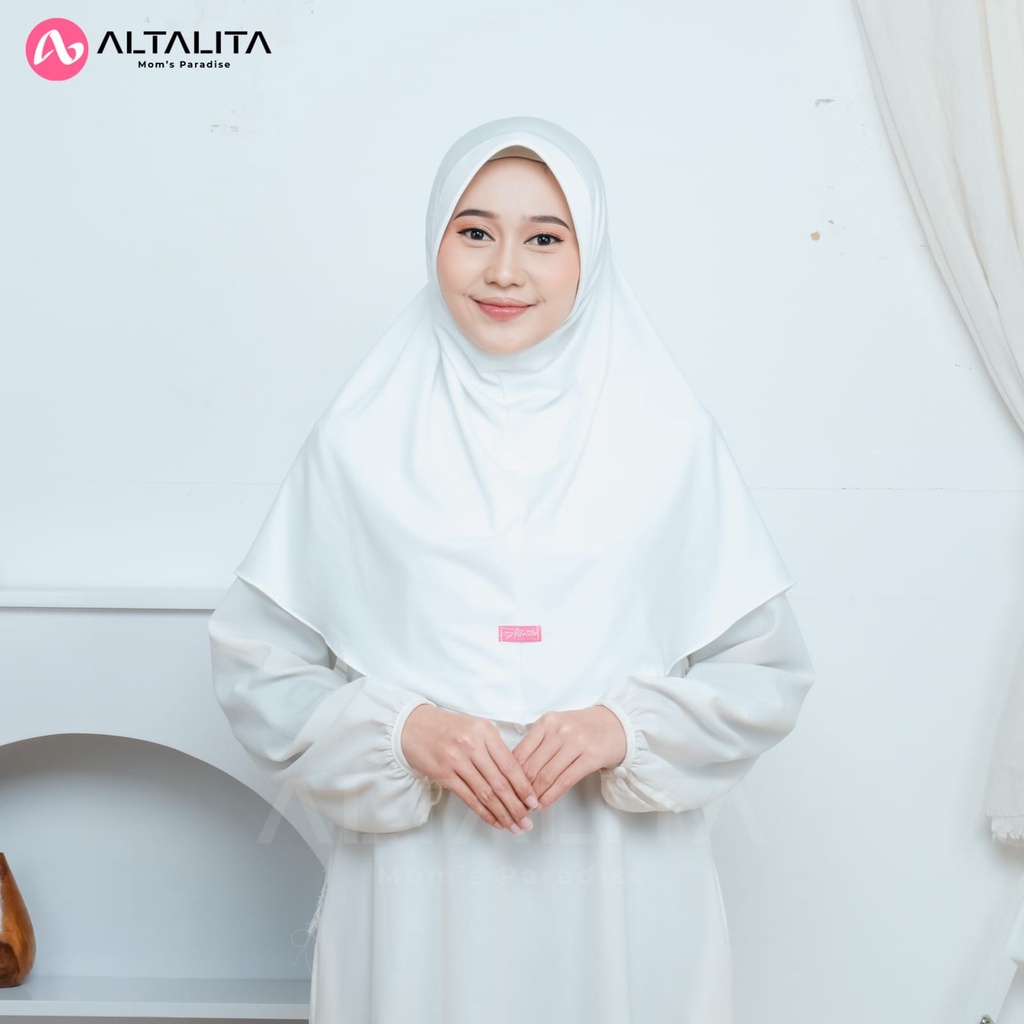 Altalita - Kerudung Bergo Hamidah Menutup Dada pet Jilbab Bergo Sport Ukuran L Polos pet Tebal Bahan Jersey Premium Cocok Untuk Sekolah Olahraga Volly Futsal Senam dan Sehari-Hari